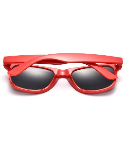 Square Bulk 12 Pack Neon Retro Sunglasses Unisex Adult Kids Party Favors Decor Glasses - Kids Mult - CW18RDXMX2D $34.85