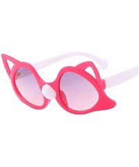 Shield Cute Cartoon Cat Kitty Design Children Vintage Eye Sunglasses Retro Eyewear Fashion Radiation Protection - CU196HH6HDU...