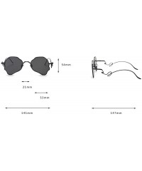 Oval Chic Women Brand Design Irregular Oval Transparent Party Sunglasses - Silver&gray - CQ18LNRD6IQ $13.06