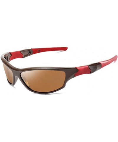 Square Polarized Sunglasses Driving Glasses Eyewear - Tea Tea - CH199QCLHOX $17.26