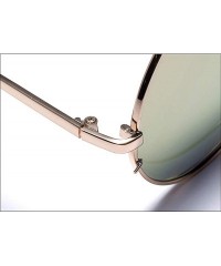 Aviator Metal round retro fashion trend sunglasses- new personality smiley couple sunglasses - C - CQ18SIWDH0A $44.85