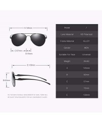 Aviator Glasses Men's Sunglasses Classic Sunglasses Polarizing Toad Mirror - A - CX18QO3XZSQ $35.65