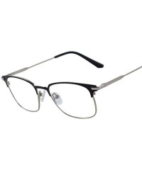 Aviator DESIGN Men Fashion Glasses Business Style Eyeglasses Frames S2085 C01 Black - C03 Gray - CM18YQTOCM6 $14.11