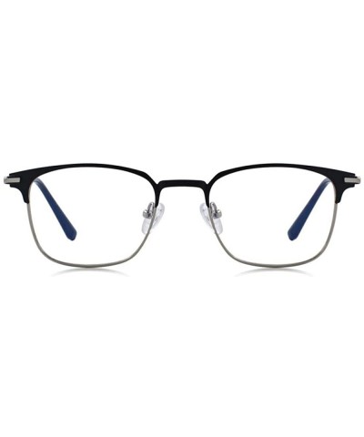 Aviator DESIGN Men Fashion Glasses Business Style Eyeglasses Frames S2085 C01 Black - C03 Gray - CM18YQTOCM6 $14.11