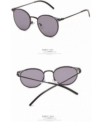 Sport Classic Retro Sunglasses Frog Mirror Male Round Frame Glasses Men'S Sunglasses Female Sunglasses - CR18SO4EC86 $49.25