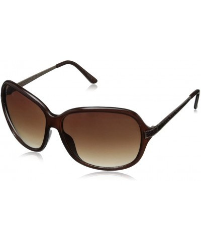 Oversized Women's R3158 Oversized Sunglasses - Brown - C411HJIVOY9 $91.11