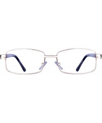 Rectangular Shortsighted Glasses Blue Light Blocking Filter Harmful Computer Rays Myopia Glasses-10339 - Gold - CJ18KOATYZO $...