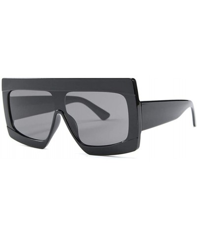 Shield Oversize Sunglasses Glasses Vintage Gradient - C2 - C5197ZGRSQR $19.23