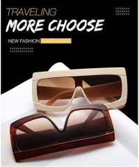 Shield Oversize Sunglasses Glasses Vintage Gradient - C2 - C5197ZGRSQR $12.99