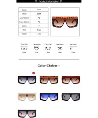 Shield Oversize Sunglasses Glasses Vintage Gradient - C2 - C5197ZGRSQR $12.99