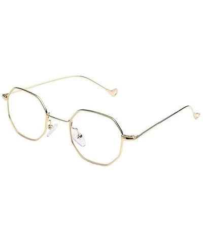 Square Retro Trend Octagonal Small Square Sunglasses Women'S Tide Metal Sunglasses - CB18X8R622H $32.66