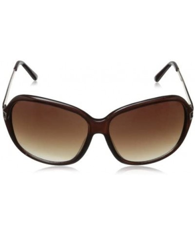 Oversized Women's R3158 Oversized Sunglasses - Brown - C411HJIVOY9 $36.24