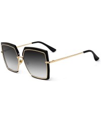 Cat Eye Ladies Sunglasses Cat Eyes Personality Big Brand Sunglasses Square Sunglasses - CR18XCYHRD8 $82.31