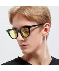 Oversized 2019 New Women Cat Eye Sunglasses Fashion Sexy UV400 Sun Glasses Gradient Bblue - Bpurple - CG18Y5UYGGK $7.45