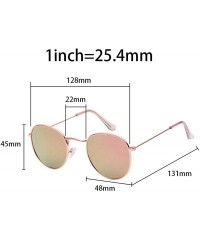 Round Fashion Colorful Round Sunglasses Women Luxury Metal Sunglasse Summer Outdoor UV400 Eyewear Zonnebril Dames - CX197A24O...