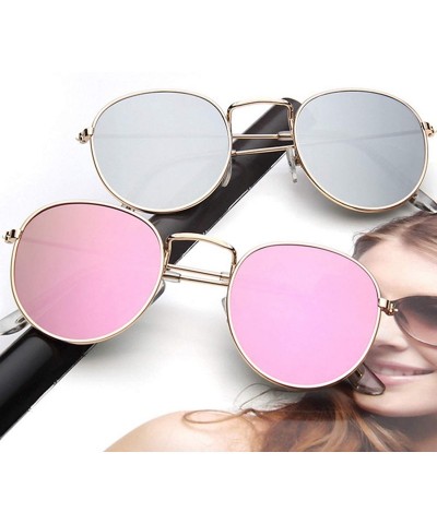Round Fashion Colorful Round Sunglasses Women Luxury Metal Sunglasse Summer Outdoor UV400 Eyewear Zonnebril Dames - CX197A24O...