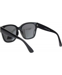 Square TAC Polarized Lens Sunglasses Womens Chic Classy Square Shades UV 400 - Black (Black) - CW1963SCHRS $16.30