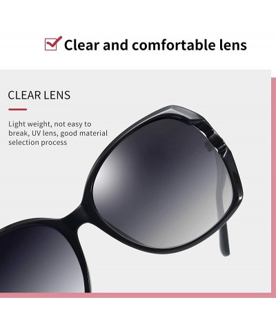 Rectangular Sunglasses for women Fashion quay classic Trendy Stylish Sunglasses black for womens Ladies Square glasses - CN18...