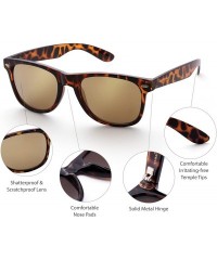 Aviator Vintage Sunglasses Mirrored Protection Lightweight - Gold Mirrored - CK123L8KKKJ $19.10