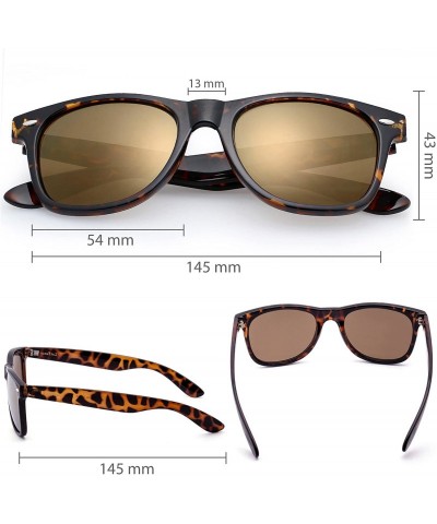 Aviator Vintage Sunglasses Mirrored Protection Lightweight - Gold Mirrored - CK123L8KKKJ $19.10