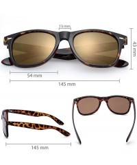 Aviator Vintage Sunglasses Mirrored Protection Lightweight - Gold Mirrored - CK123L8KKKJ $19.10