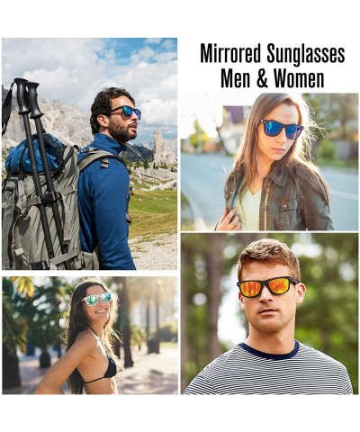 Aviator Vintage Sunglasses Mirrored Protection Lightweight - Gold Mirrored - CK123L8KKKJ $19.10