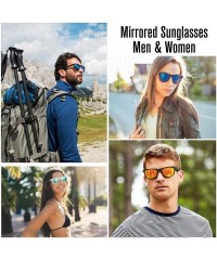 Aviator Vintage Sunglasses Mirrored Protection Lightweight - Gold Mirrored - CK123L8KKKJ $19.10