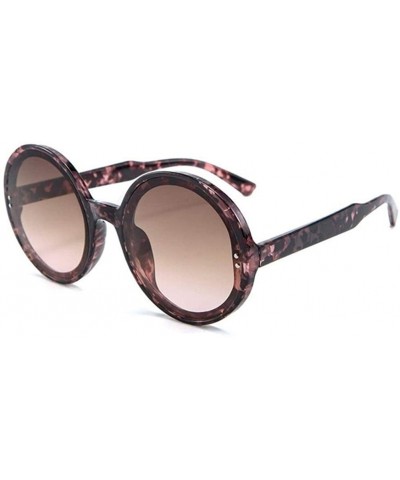 Oversized Trendy Oversized Round Sunglasses for Women Big Frame Eyewear UV Protection - C5 - CQ190ODT6GT $23.10