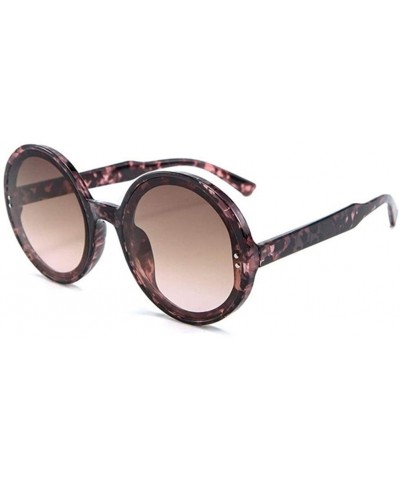 Oversized Trendy Oversized Round Sunglasses for Women Big Frame Eyewear UV Protection - C5 - CQ190ODT6GT $12.02