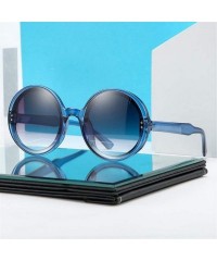 Oversized Trendy Oversized Round Sunglasses for Women Big Frame Eyewear UV Protection - C5 - CQ190ODT6GT $12.02