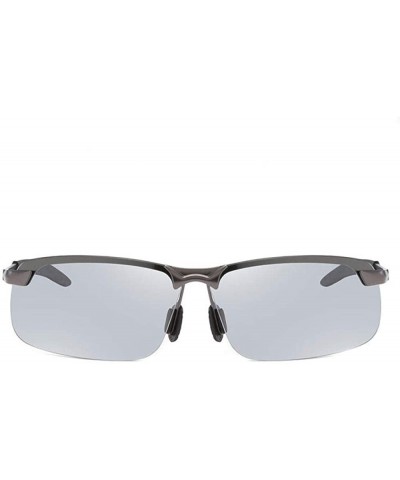 Square Sports driving fashion polarized sunglasses square men's polarized sunglasses discolored sunglasses - CA190MS4NZ5 $31.65