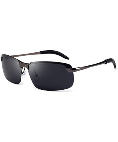 Square Sports driving fashion polarized sunglasses square men's polarized sunglasses discolored sunglasses - CA190MS4NZ5 $31.65