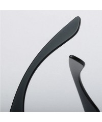 Oversized Women Fashion Heart-Shaped Shades Sunglasses Integrated UV Candy Colored Glasses - Black - C918D2KH5OS $7.72