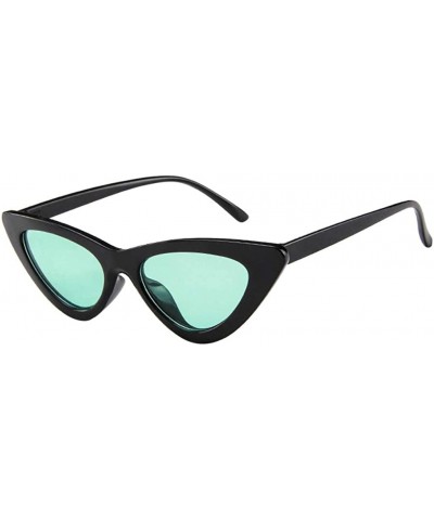 Square Sunglasses Goggles Eyeglasses Glasses Eyewear Polaroid - Black Green - CP18QQH50WD $19.86