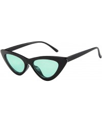 Square Sunglasses Goggles Eyeglasses Glasses Eyewear Polaroid - Black Green - CP18QQH50WD $10.32