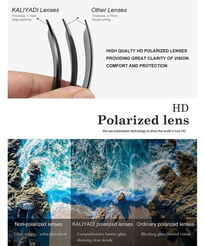 Round Polarized Sunglasses for Men and Women Semi-Rimless Frame Driving Sun glasses 100% UV Blocking - CK18OXTY0RK $24.82