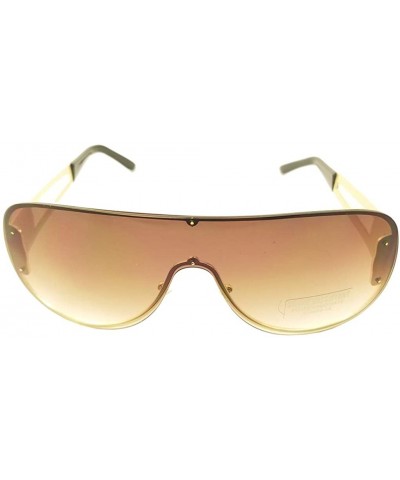 Cat Eye Cat Eye Frameless Sunglasses Vintage Mirrored Womens UV 400 - Smoke - CT197SWAXDI $10.41