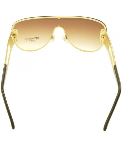 Cat Eye Cat Eye Frameless Sunglasses Vintage Mirrored Womens UV 400 - Smoke - CT197SWAXDI $23.98
