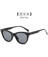 Square Retro uv Protection Sunglasses Women Big Frame Sunglasses Men Sunglasses (Black All Gray) - Black All Gray - CG190R35L...