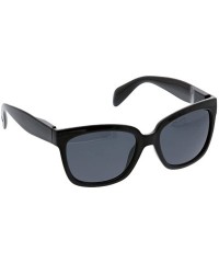 Square Women's Palmetto Square Reading Sunglasses - Black - 56 mm + 3 - CT18728SEIH $18.54