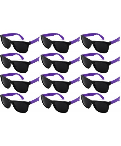 Sport 12 Pack 80's Style Neon Party Sunglasses Adult/Kid Size with CPSIA certified-Lead(Pb) Content Free - CA12NYZR4YW $19.67