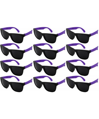 Sport 12 Pack 80's Style Neon Party Sunglasses Adult/Kid Size with CPSIA certified-Lead(Pb) Content Free - CA12NYZR4YW $13.48