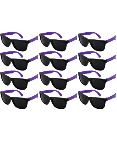 Sport 12 Pack 80's Style Neon Party Sunglasses Adult/Kid Size with CPSIA certified-Lead(Pb) Content Free - CA12NYZR4YW $20.48