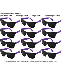 Sport 12 Pack 80's Style Neon Party Sunglasses Adult/Kid Size with CPSIA certified-Lead(Pb) Content Free - CA12NYZR4YW $20.48