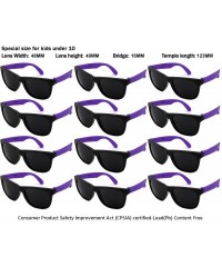 Sport 12 Pack 80's Style Neon Party Sunglasses Adult/Kid Size with CPSIA certified-Lead(Pb) Content Free - CA12NYZR4YW $13.48