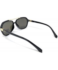 Square Unisex Women Men Fashion Sunglasses 100% UV Protection - See Shapes & Colors - Black Gold Blue - CC18EIX5AX8 $17.13