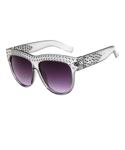 Sport Fashion Polarized Sunglasses for Women Men Classic Style 100% UV Protection Diamond Sunglasses (C) - C - CO18EK3WEHG $8.35