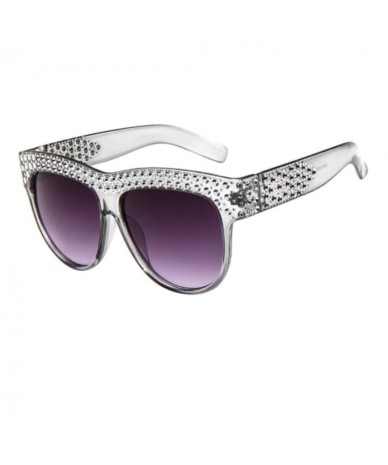 Sport Fashion Polarized Sunglasses for Women Men Classic Style 100% UV Protection Diamond Sunglasses (C) - C - CO18EK3WEHG $1...