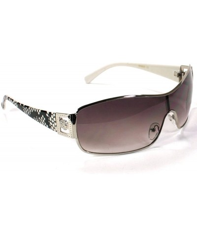 Shield Celebrity Inspired Shield Sunglasses For Women 3896 - White - CV11ERDP2MT $19.73