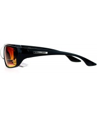 Rectangular Mens High Definition HD Driving Amber Lens Rectangular Plastic Sport Sunglasses - Black - CR119QO9N8N $10.58